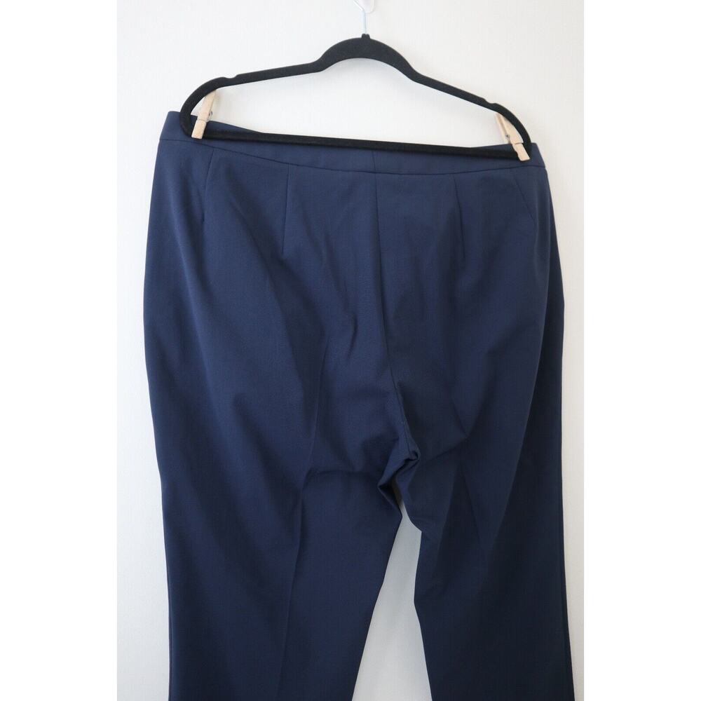 Sene Women's Wool Two Piece Suit Blazer Jacket Pant Set Navy Blue - Picture 11 of 12